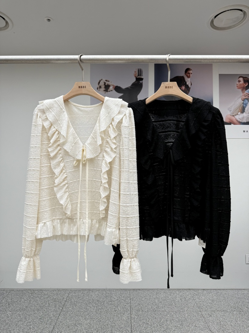 MADE-P東大門㊣直郵女士新品職業推薦休閑時尚熱賣襯衫蕾絲衫MADE-P襯衫/蕾絲衫