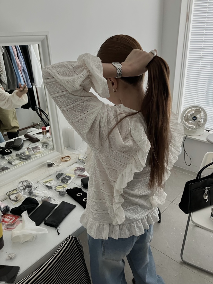 MADE-P東大門㊣直郵女士新品職業推薦休閑時尚熱賣襯衫蕾絲衫MADE-P襯衫/蕾絲衫