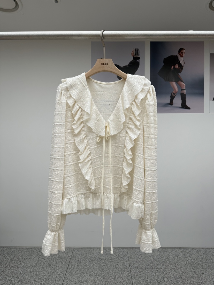 MADE-P東大門㊣直郵女士新品職業推薦休閑時尚熱賣襯衫蕾絲衫MADE-P襯衫/蕾絲衫圖色1