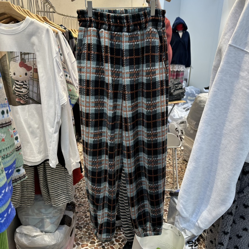 THE LINE-Q東大門㊣代購女裝新款25秋冬休閑熱賣休閑褲加絨THE LINE-Q休閑褲圖色2