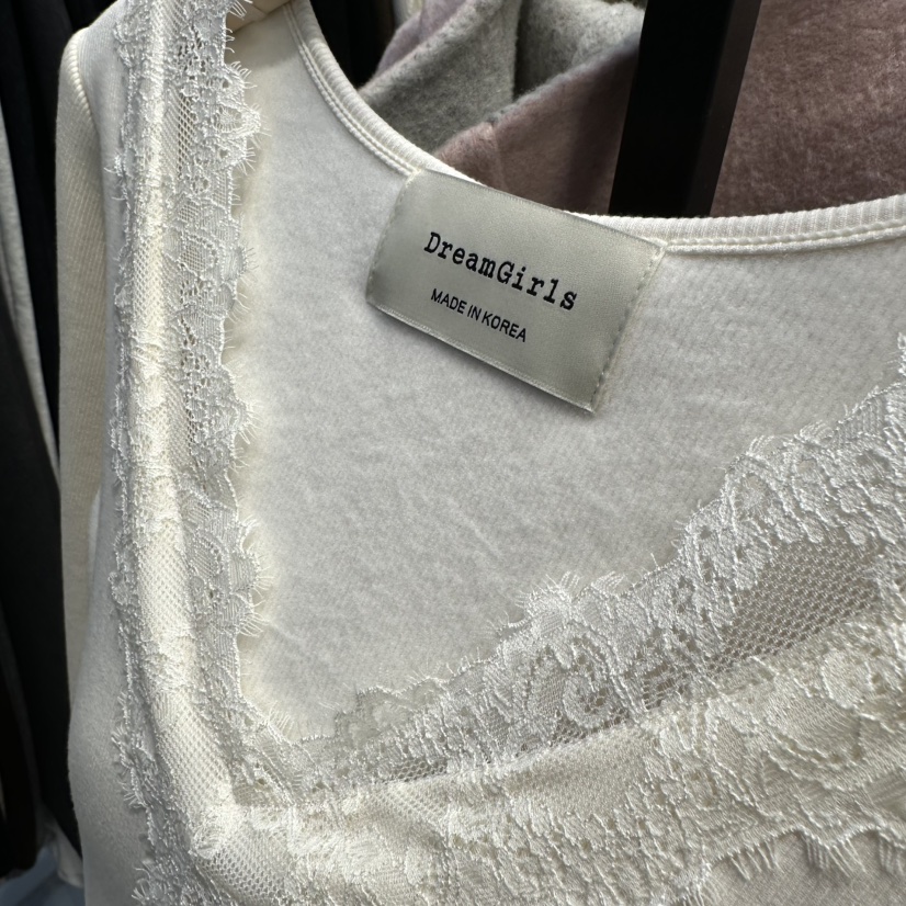 HOT PLACE/DREAM GIRIS/HOT ISSUE東大門㊣實拍女士新款休閑長袖T恤蕾絲HOT PLACE/DREAM GIRIS/HOT ISSUE長袖T恤