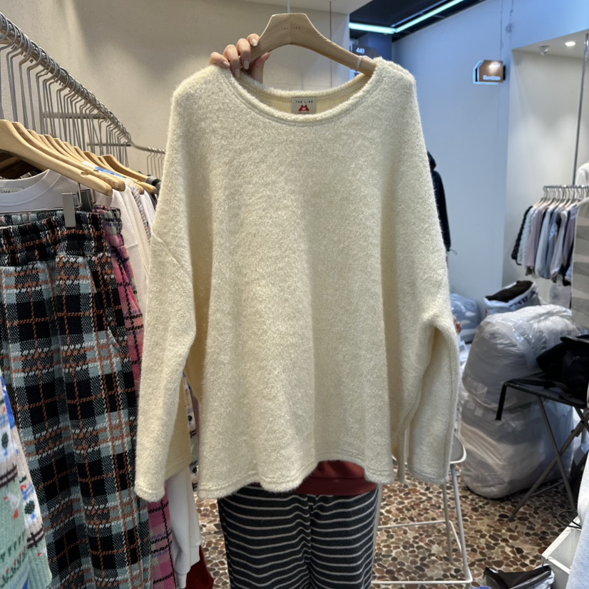 THE LINE-Q東大門㊣直郵女裝新品職業人氣25秋冬休閑針織衫THE LINE-Q針織衫圖色1