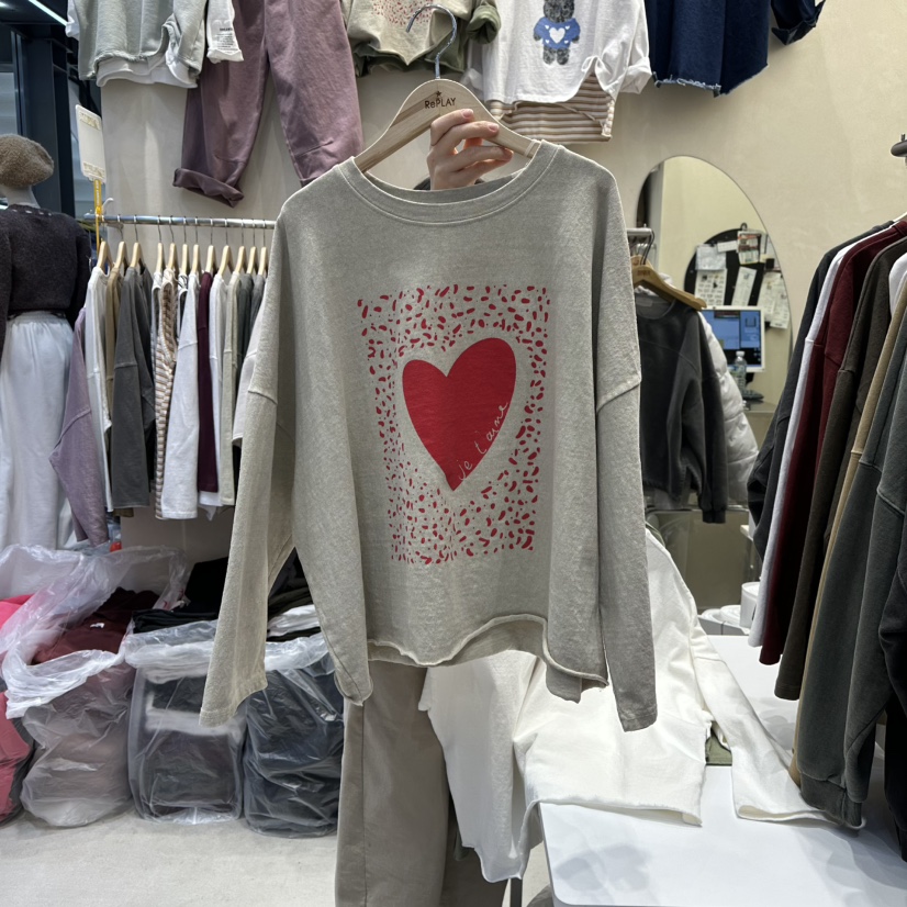 REPLAY東大門㊣實拍女士新款人氣25秋冬休閑熱賣真品長袖T恤REPLAY長袖T恤圖色2