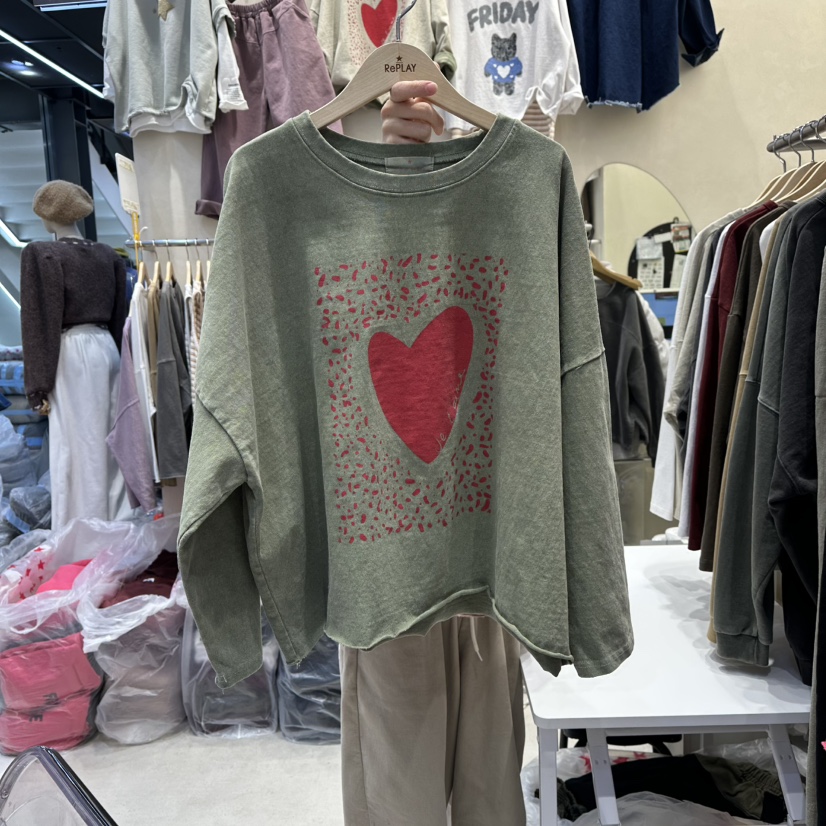 REPLAY東大門㊣實拍女士新款人氣25秋冬休閑熱賣真品長袖T恤REPLAY長袖T恤圖色3