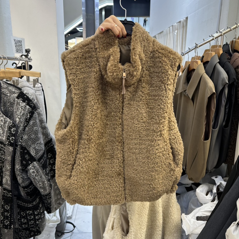 SANS東大門㊣直郵女裝新款推薦真品休閑時尚職業熱賣25秋冬馬甲SANS馬甲圖色3