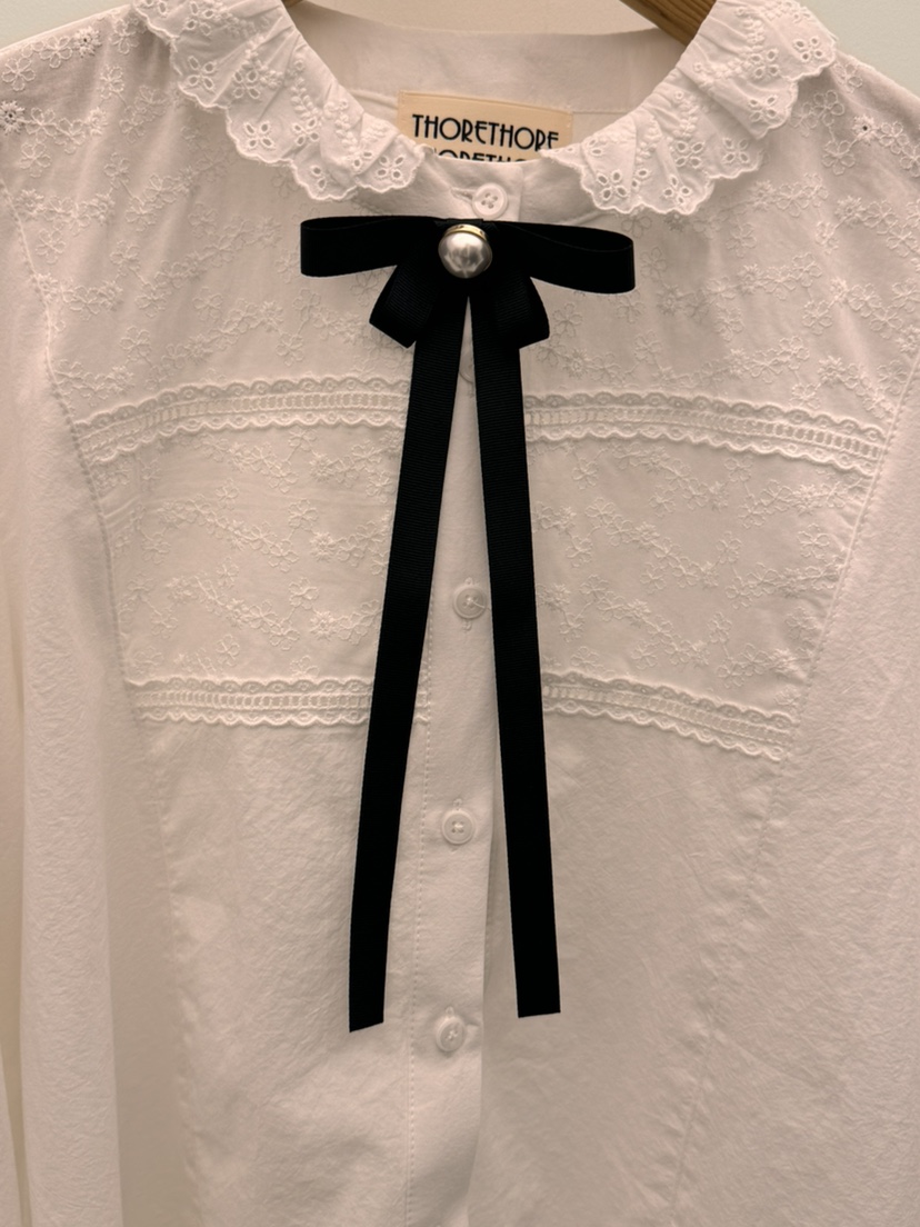 THORE東大門㊣代購女士新品推薦休閑25秋冬熱賣時尚襯衫蕾絲衫THORE襯衫/蕾絲衫