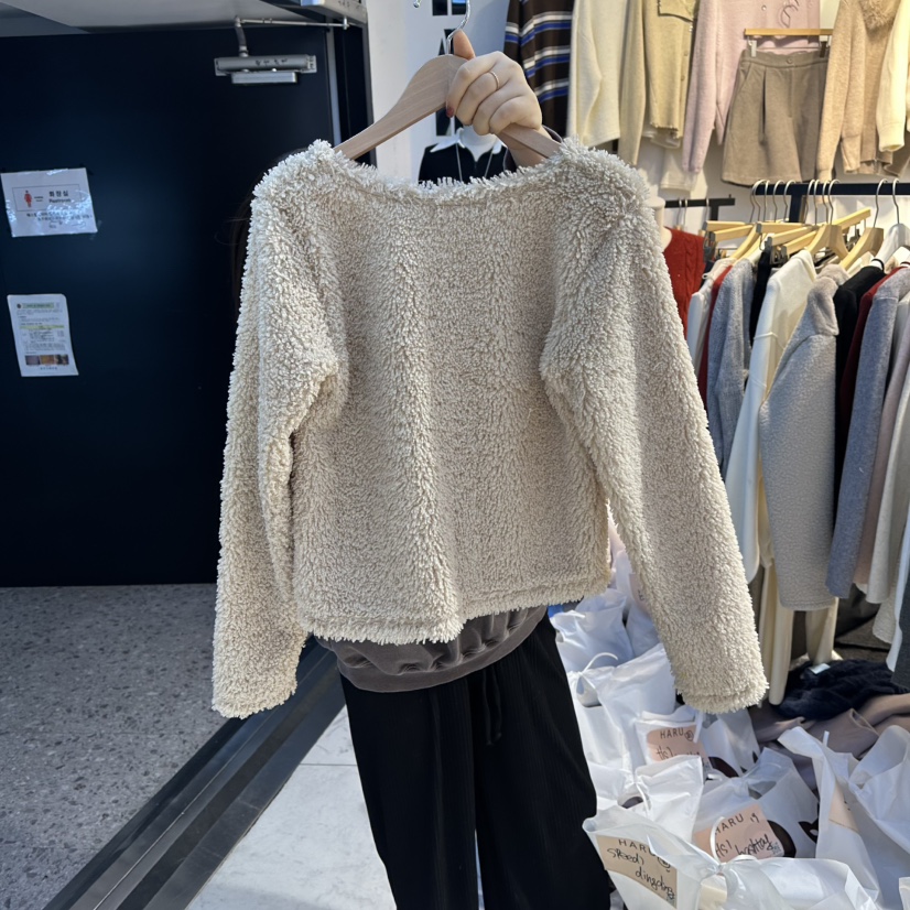 HARU-Q韓國直郵㊣女裝新款休閑人氣真品職業時尚25秋冬毛衣開衫HARU-Q毛衣