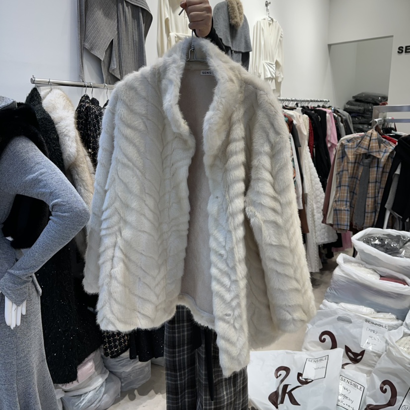 SENSIBLE-S韓國直郵㊣女士新款休閑職業推薦時尚25秋冬夾克貂皮SENSIBLE夾克圖色1