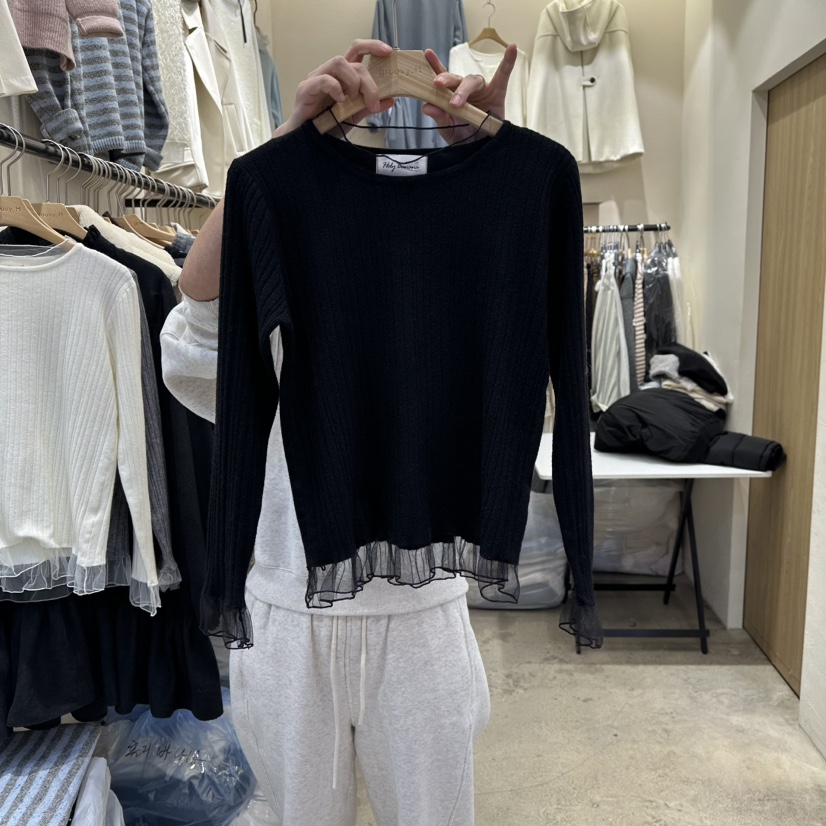 HOLYBANANA東大門㊣代購女裝新品休閑職業人氣熱賣推薦針織衫groovy.H/HOLYBANANA針織衫圖色2