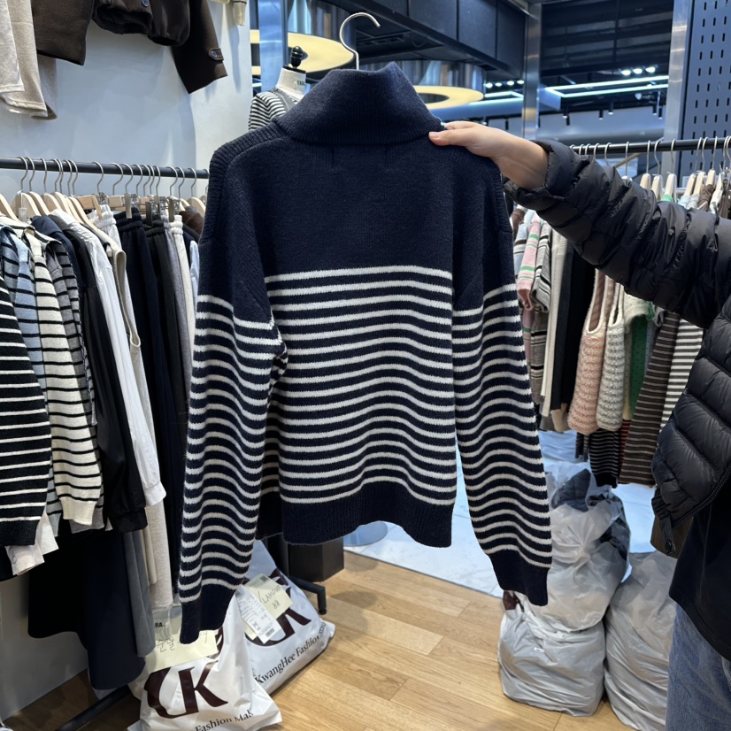 TARA東大門㊣直郵女裝新款真品職業休閑時尚人氣推薦毛衣拉鏈TARA毛衣