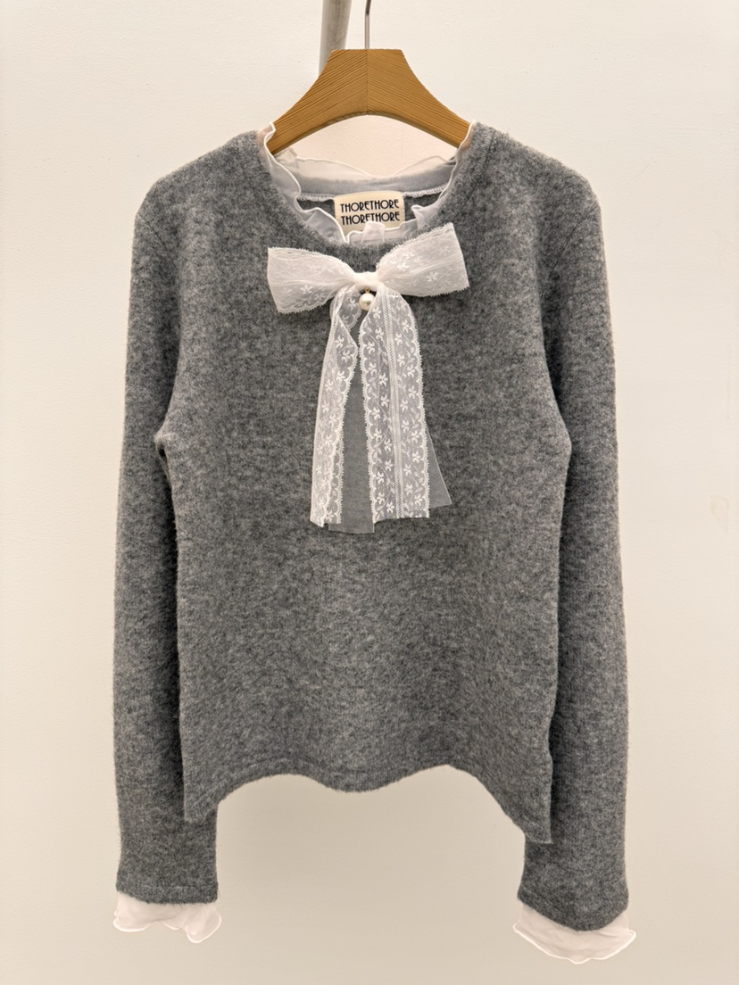 THORE韓國代購㊣女裝新品熱賣人氣休閑時尚推薦職業真品針織衫THORE針織衫圖色2