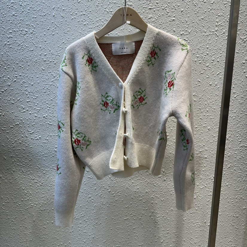 TARA東大門㊣直郵女士新款熱賣推薦休閑時尚職業真品毛衣開衫TARA毛衣圖色1
