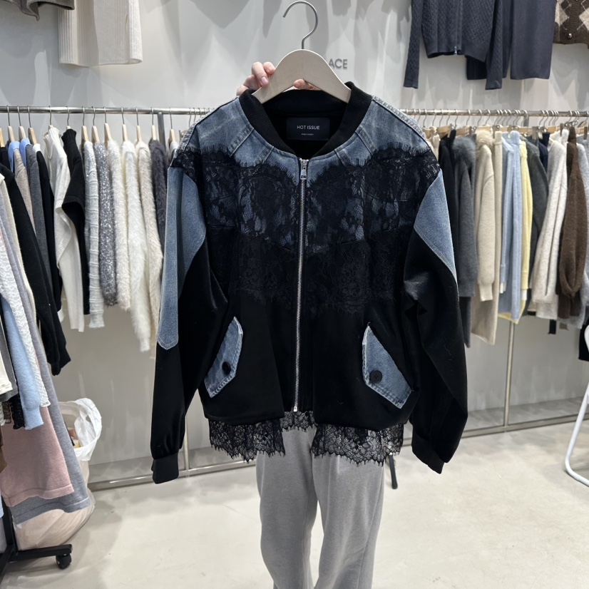 HOT PLACE/DREAM GIRIS/HOT ISSUE東大門㊣代購女士新品真品夾克天鵝絨HOT PLACE/DREAM GIRIS/HOT ISSUE夾克圖色2