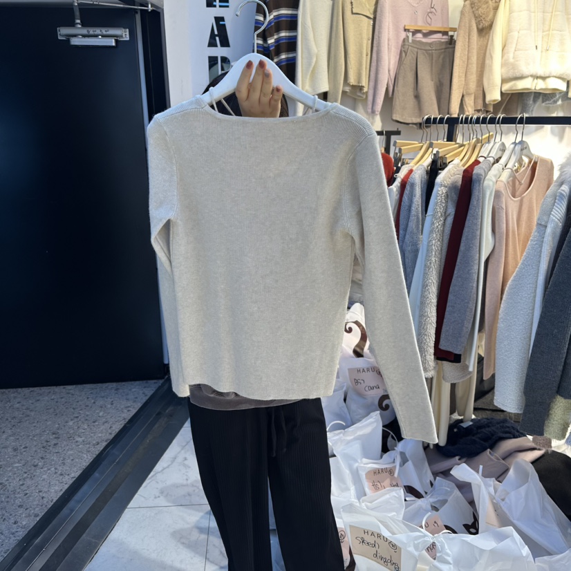 HARU-Q東大門㊣實拍女士新品職業休閑25秋冬時尚人氣長袖T恤HARU-Q長袖T恤