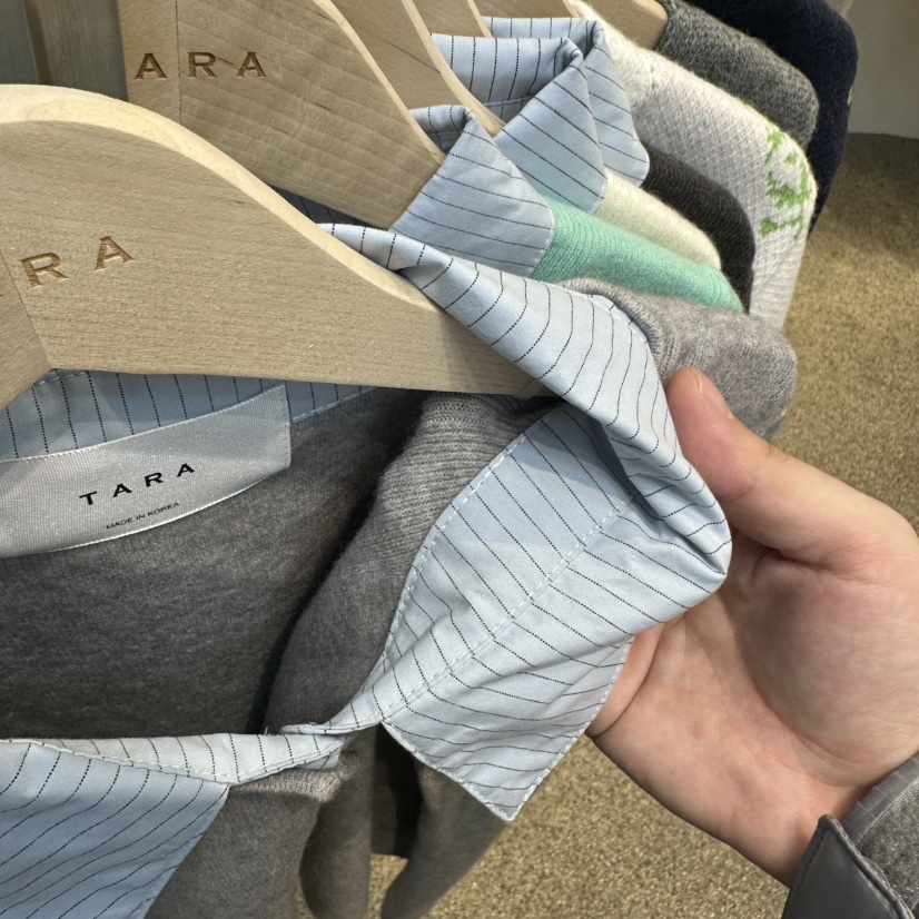 TARA韓國代購㊣女裝新品真品人氣推薦時尚25秋冬針織衫開衫TARA針織衫