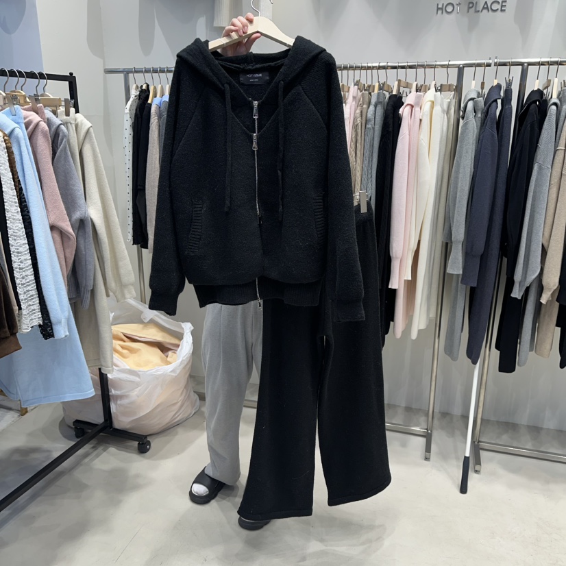 HOT PLACE/DREAM GIRIS/HOT ISSUE東大門㊣代購女士新款真品套裝拉鏈套裝連帽HOT PLACE/DREAM GIRIS/HOT ISSUE套裝圖色4