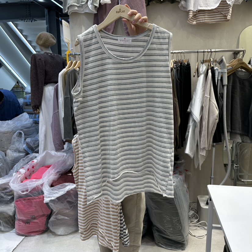 REPLAY東大門㊣直郵女士新款真品職業推薦人氣休閑吊帶背心REPLAY吊帶/背心圖色3