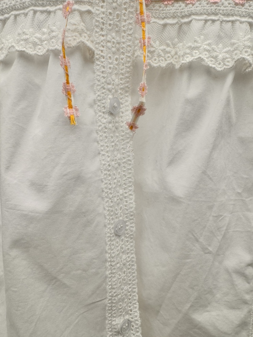 THORE東大門㊣實拍女裝新款25秋冬休閑熱賣時尚襯衫蕾絲衫鵝THORE襯衫/蕾絲衫