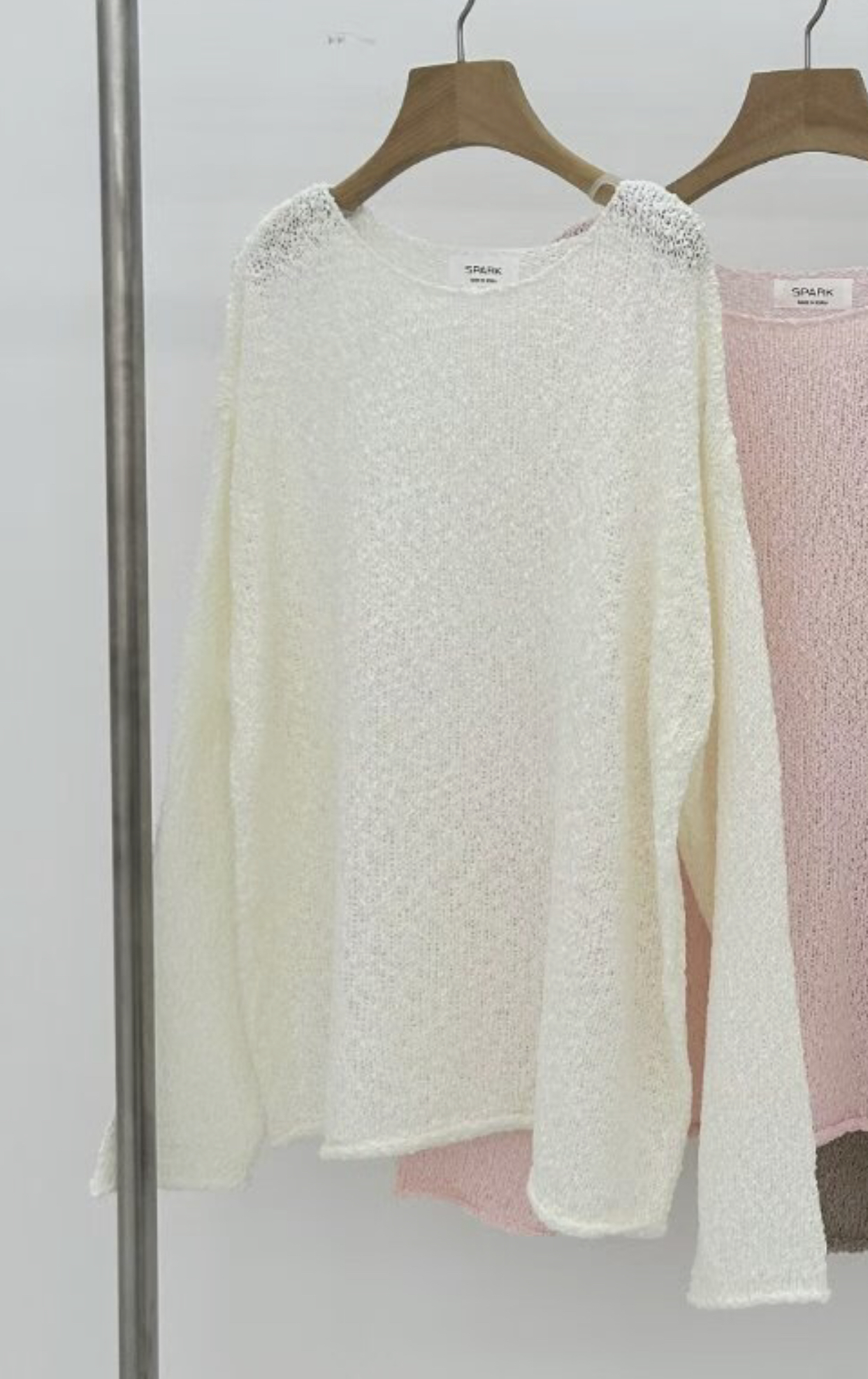 SPARK韓國代購㊣女士新品人氣休閑職業推薦25秋冬熱賣針織衫SPARK針織衫圖色1