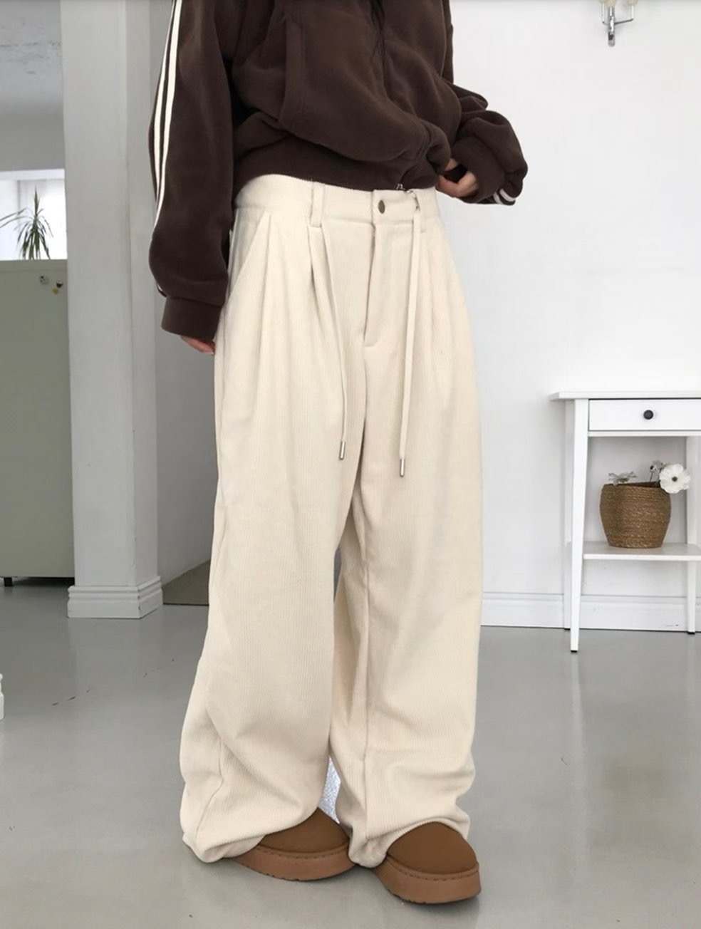 SPARK韓國代購㊣女士新品25秋冬休閑推薦真品熱賣職業休閑褲SPARK休閑褲圖色1