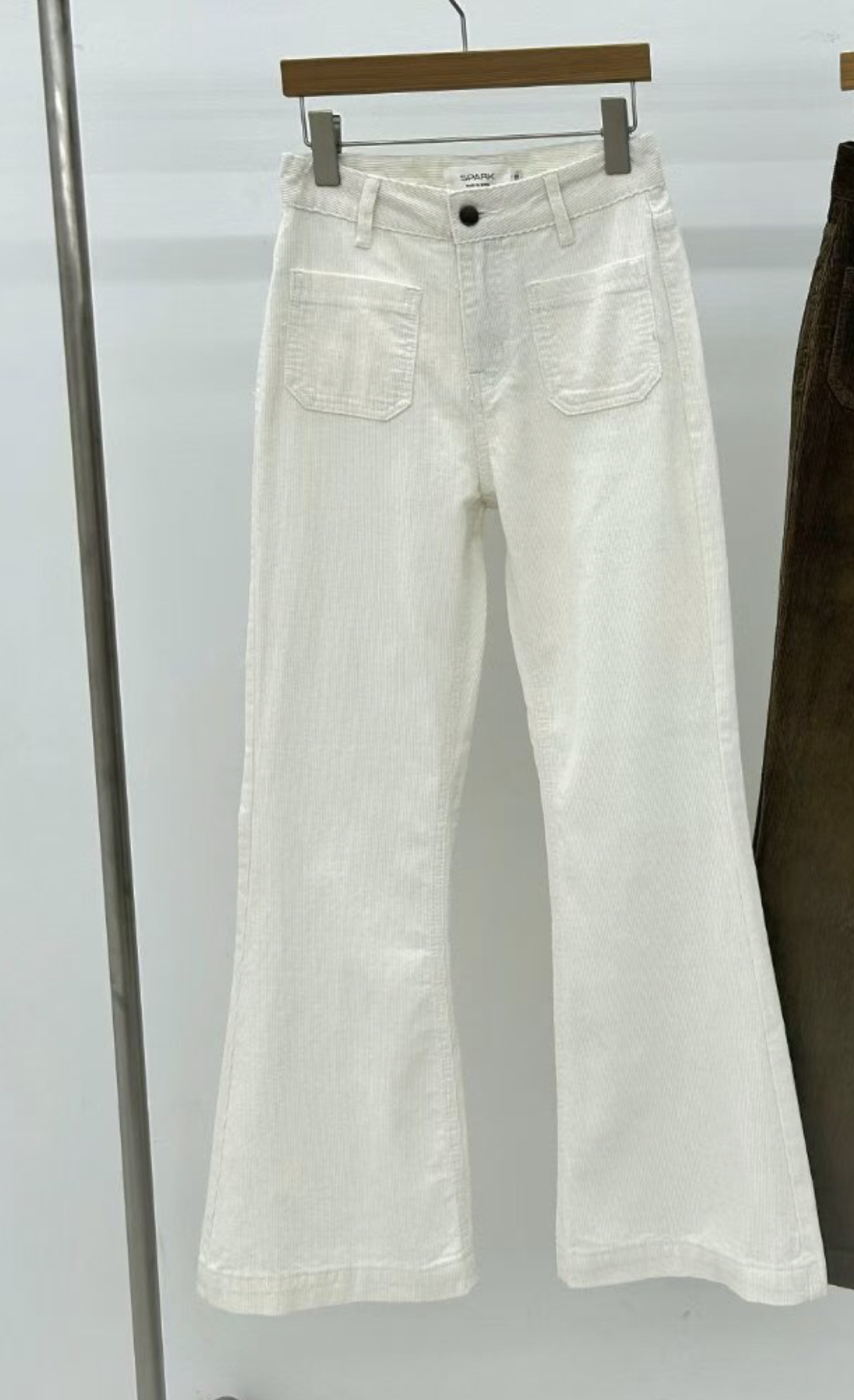 SPARK韓國代購㊣女裝新款人氣職業25秋冬休閑真品牛仔褲復古SPARK牛仔褲圖色1