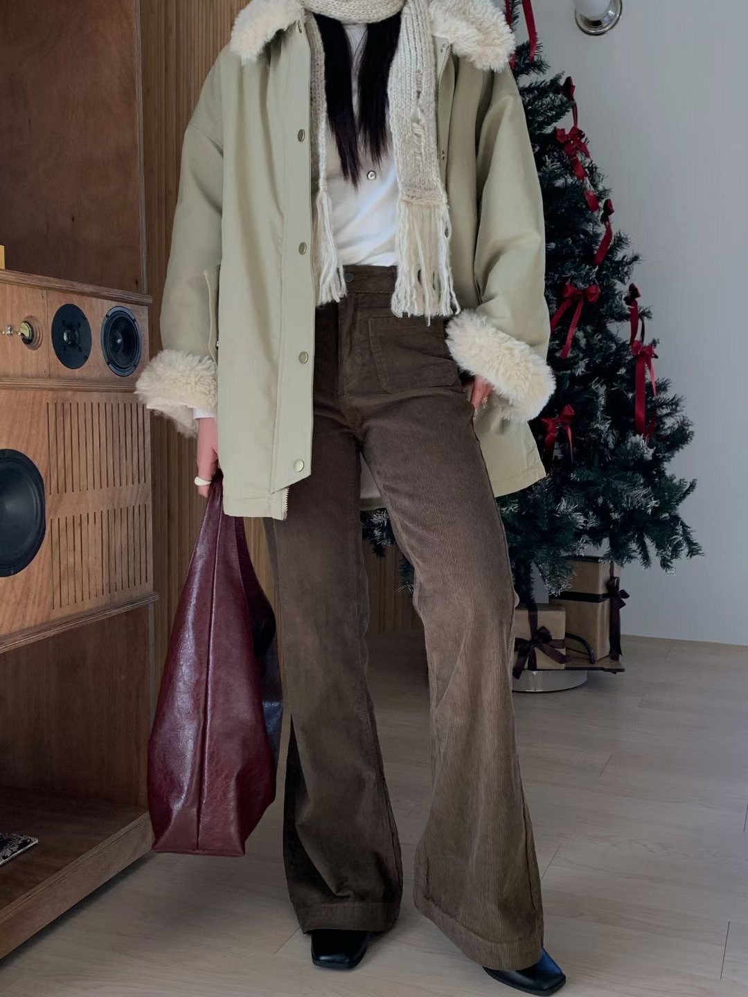 SPARK韓國代購㊣女裝新款人氣職業25秋冬休閑真品牛仔褲復古SPARK牛仔褲圖色2