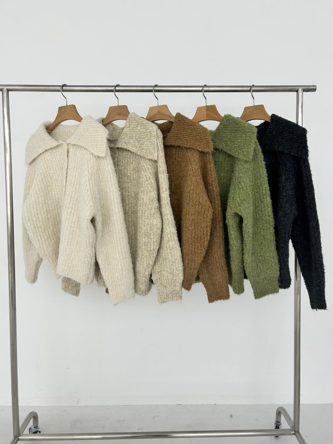 SPARK東大門㊣直郵女士新品熱賣時尚休閑人氣推薦針織衫開衫SPARK針織衫圖色2左二色