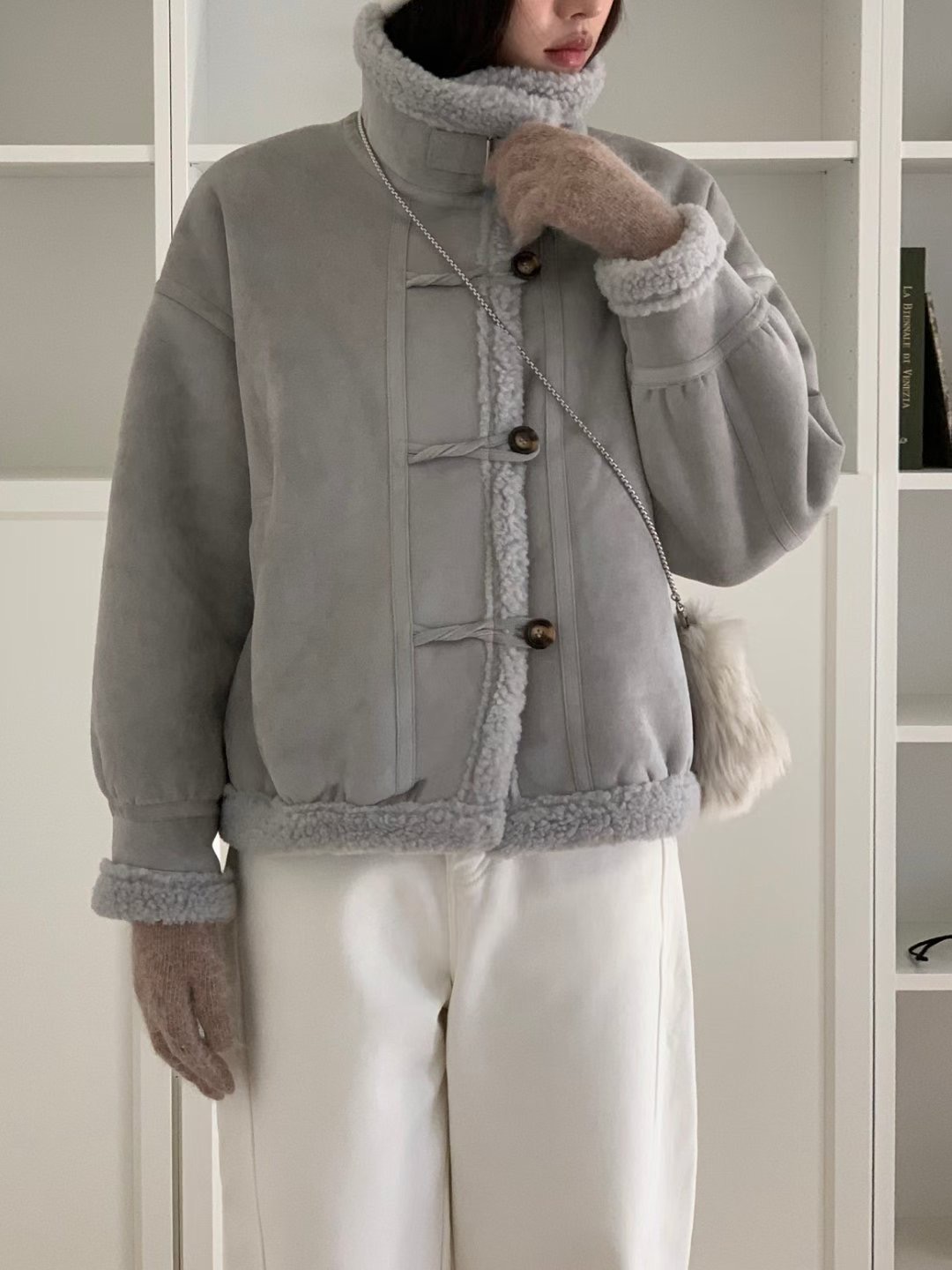 SPARK東大門㊣直郵女裝新品推薦25秋冬休閑職業真品熱賣夾克SPARK夾克圖色1