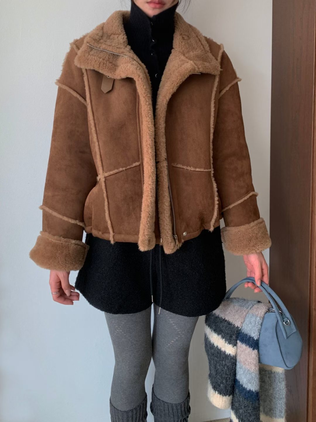 SPARK韓國直郵㊣女士新款推薦休閑真品職業人氣25秋冬熱賣夾克SPARK夾克圖色2