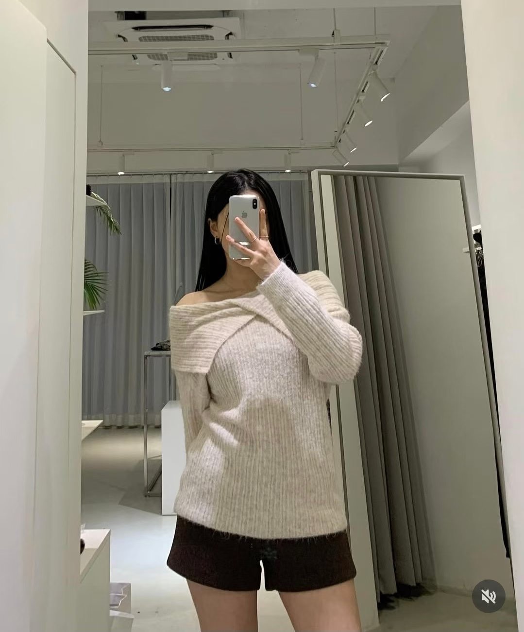 SPARK東大門㊣直郵女士新款時尚25秋冬休閑針織衫不含腰帶雙面SPARK針織衫圖色1