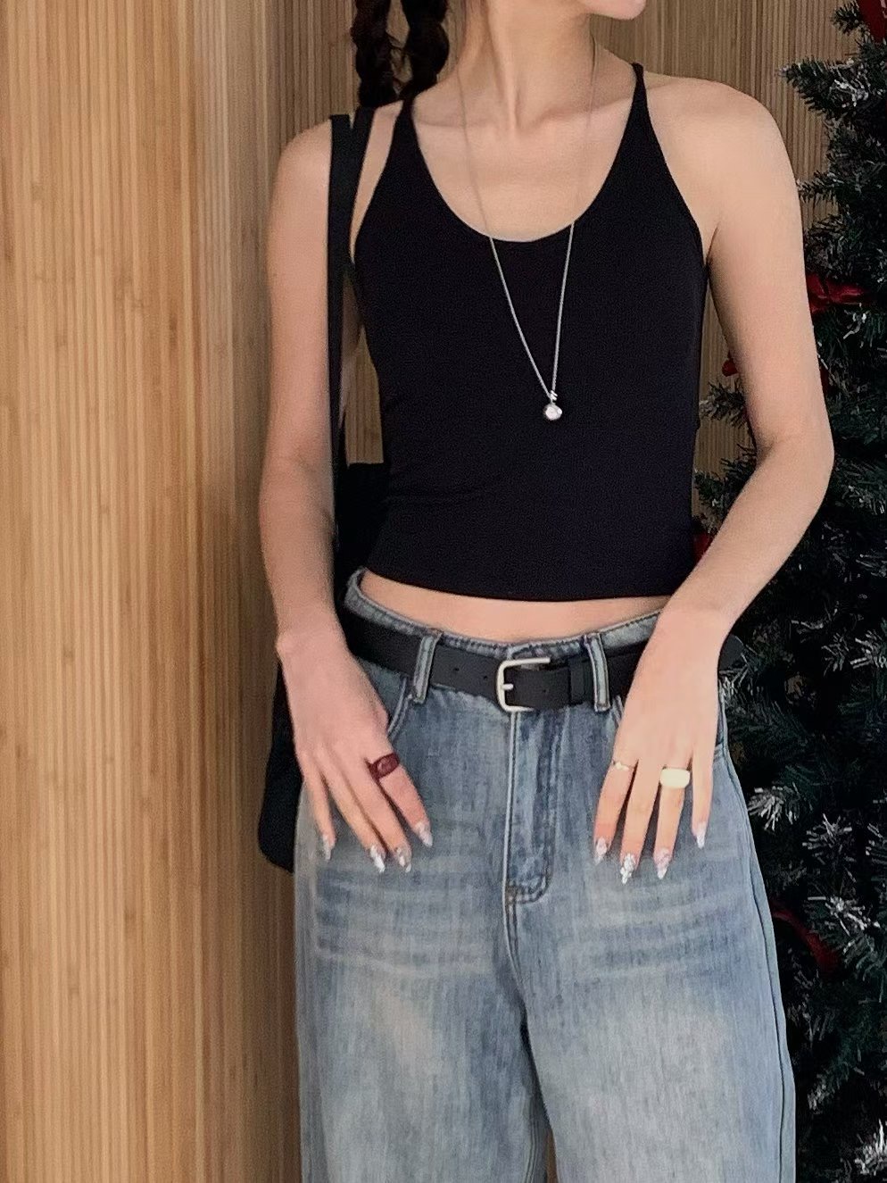 SPARK韓國直郵㊣女裝新款休閑熱賣職業時尚真品人氣吊帶背心SPARK吊帶/背心圖色4