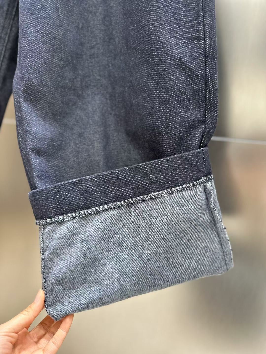 INDIGO-인디고-T東大門㊣代購女士新款時尚推薦牛仔褲拉絨INDIGO牛仔褲