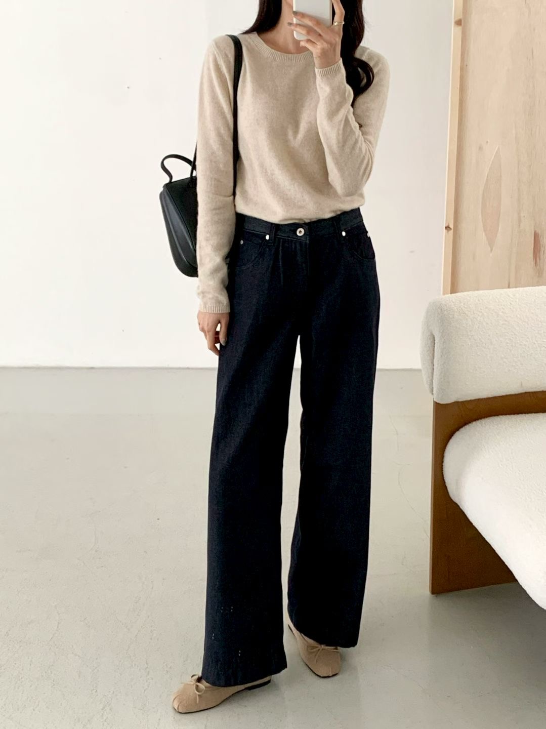 INDIGO-인디고-T東大門㊣代購女士新款時尚推薦牛仔褲拉絨INDIGO牛仔褲