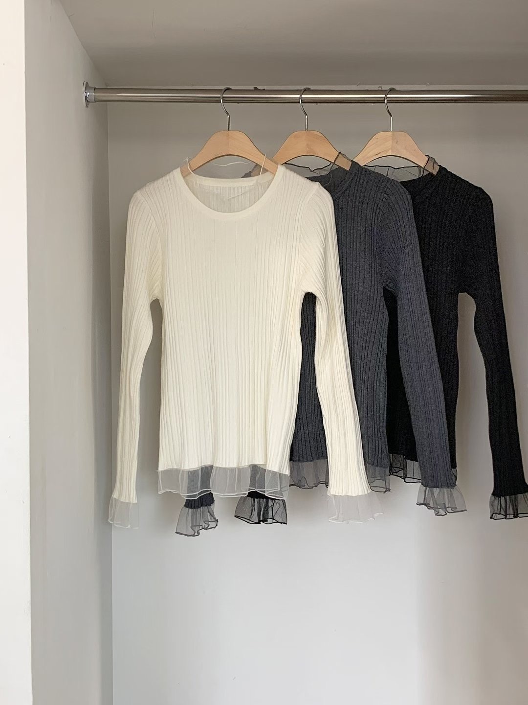 T.BLOSSOM韓國代購㊣女士新款真品職業時尚熱賣推薦針織衫T.BLOSSOM針織衫圖色3左三色