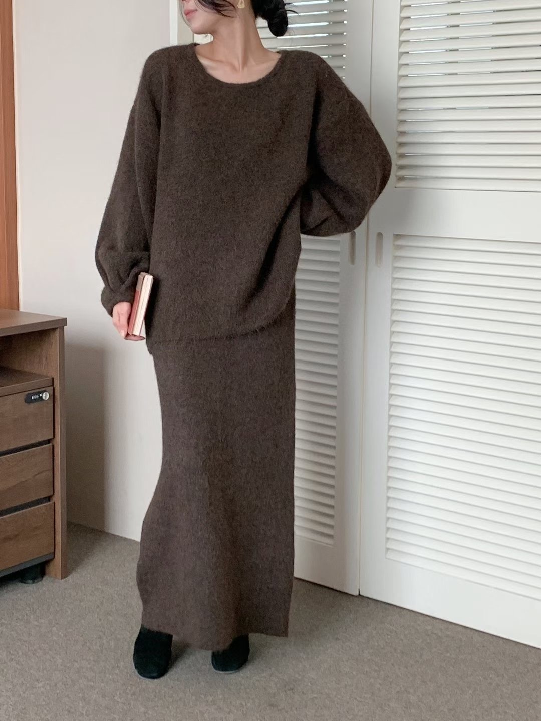 T.BLOSSOM韓國直郵㊣女裝新款人氣時尚職業真品套裝不含圍巾T.BLOSSOM套裝圖色1