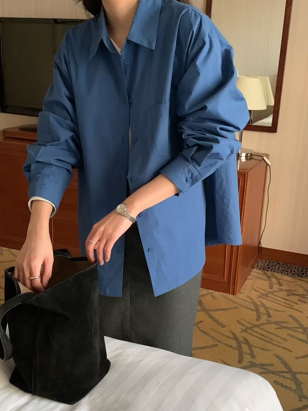 COMMA-콤마-T東大門㊣直郵女裝新品休閑推薦人氣襯衫蕾絲衫COMMA襯衫/蕾絲衫圖色2