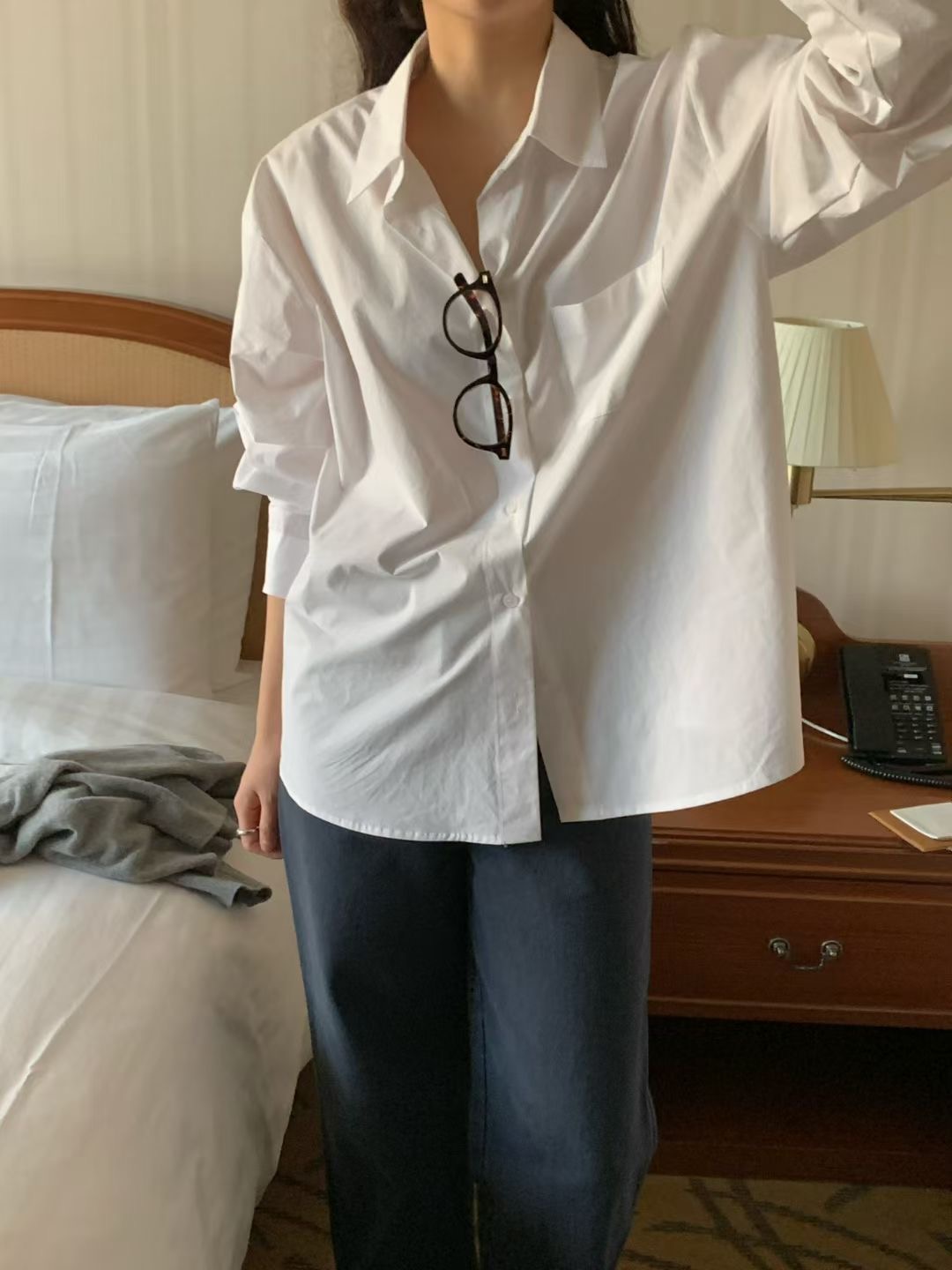 COMMA-콤마-T東大門㊣直郵女裝新品休閑推薦人氣襯衫蕾絲衫COMMA襯衫/蕾絲衫圖色3