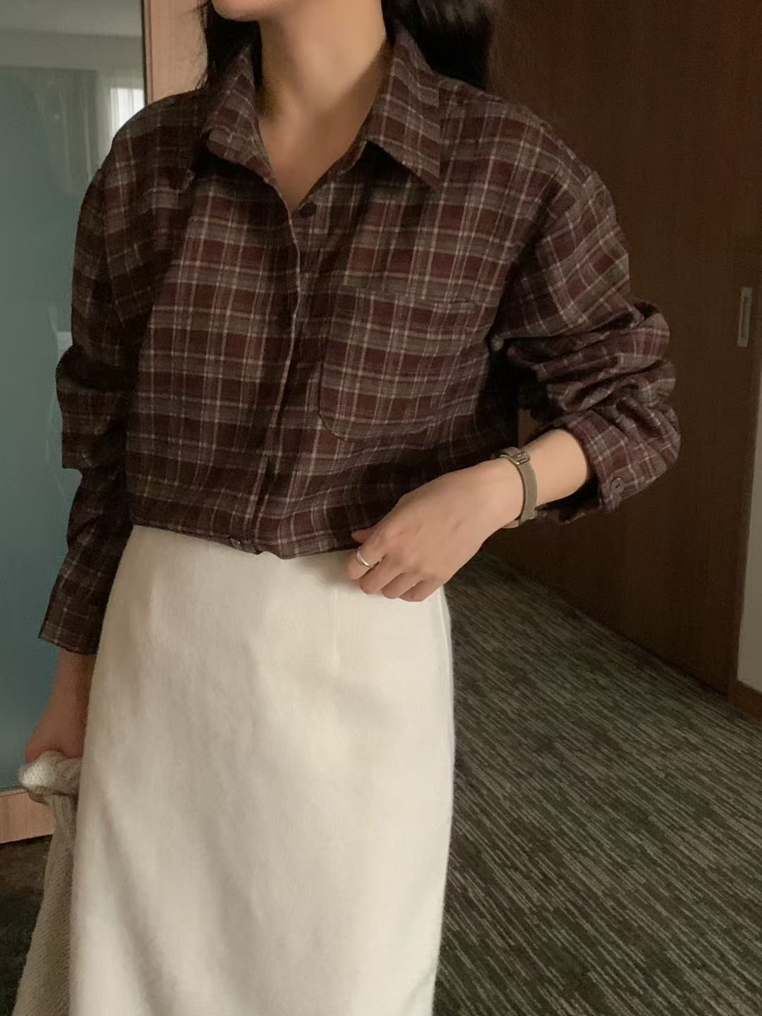 COMMA-콤마-T韓國直郵㊣女裝新品25秋冬職業休閑襯衫蕾絲衫COMMA襯衫/蕾絲衫圖色2