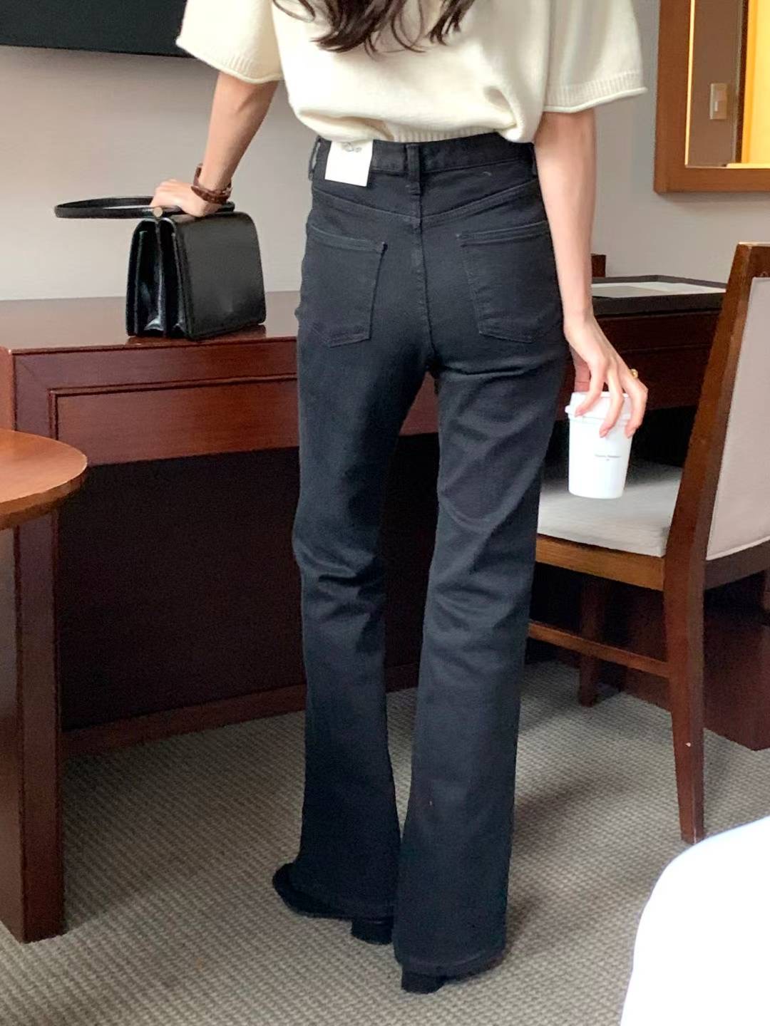 INDIGO-인디고-T韓國代購㊣女裝新品真品休閑25秋冬牛仔褲INDIGO牛仔褲