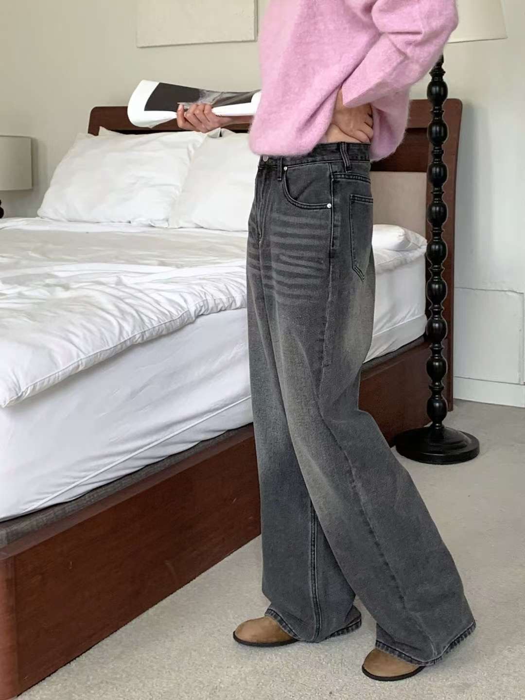 T.BLOSSOM東大門㊣代購女裝新品真品職業25秋冬人氣牛仔褲T.BLOSSOM牛仔褲