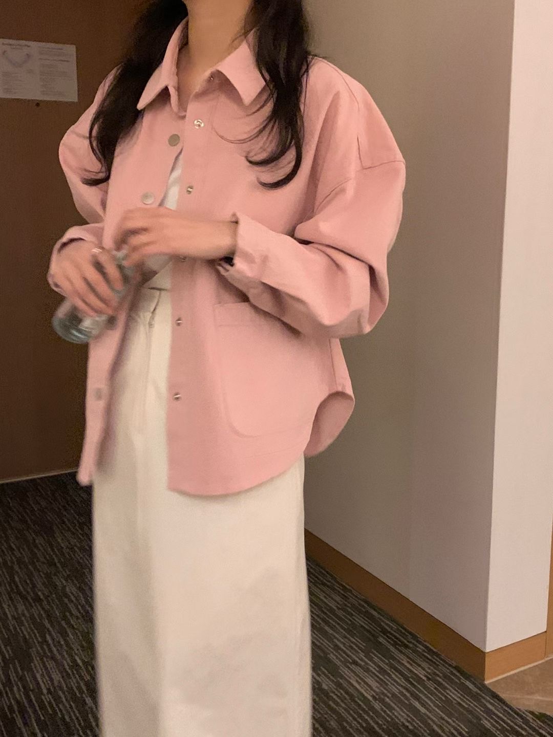 COMMA-콤마-T韓國代購㊣女裝新款休閑推薦真品25秋冬夾克COMMA夾克