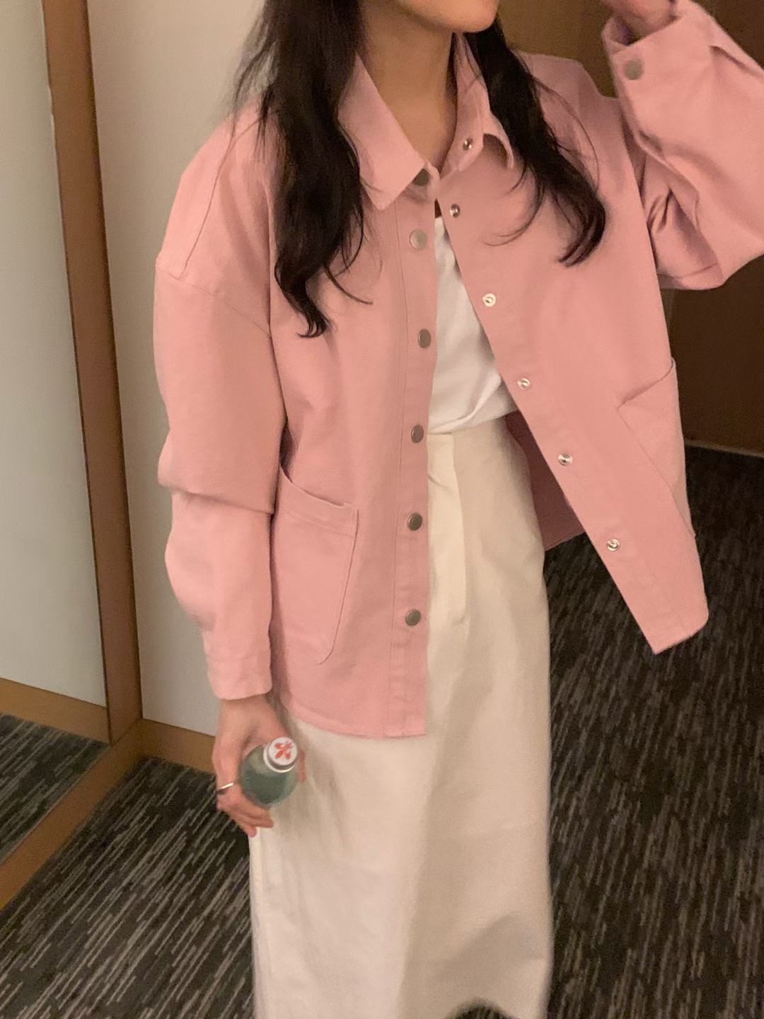 COMMA-콤마-T韓國代購㊣女裝新款休閑推薦真品25秋冬夾克COMMA夾克圖色2