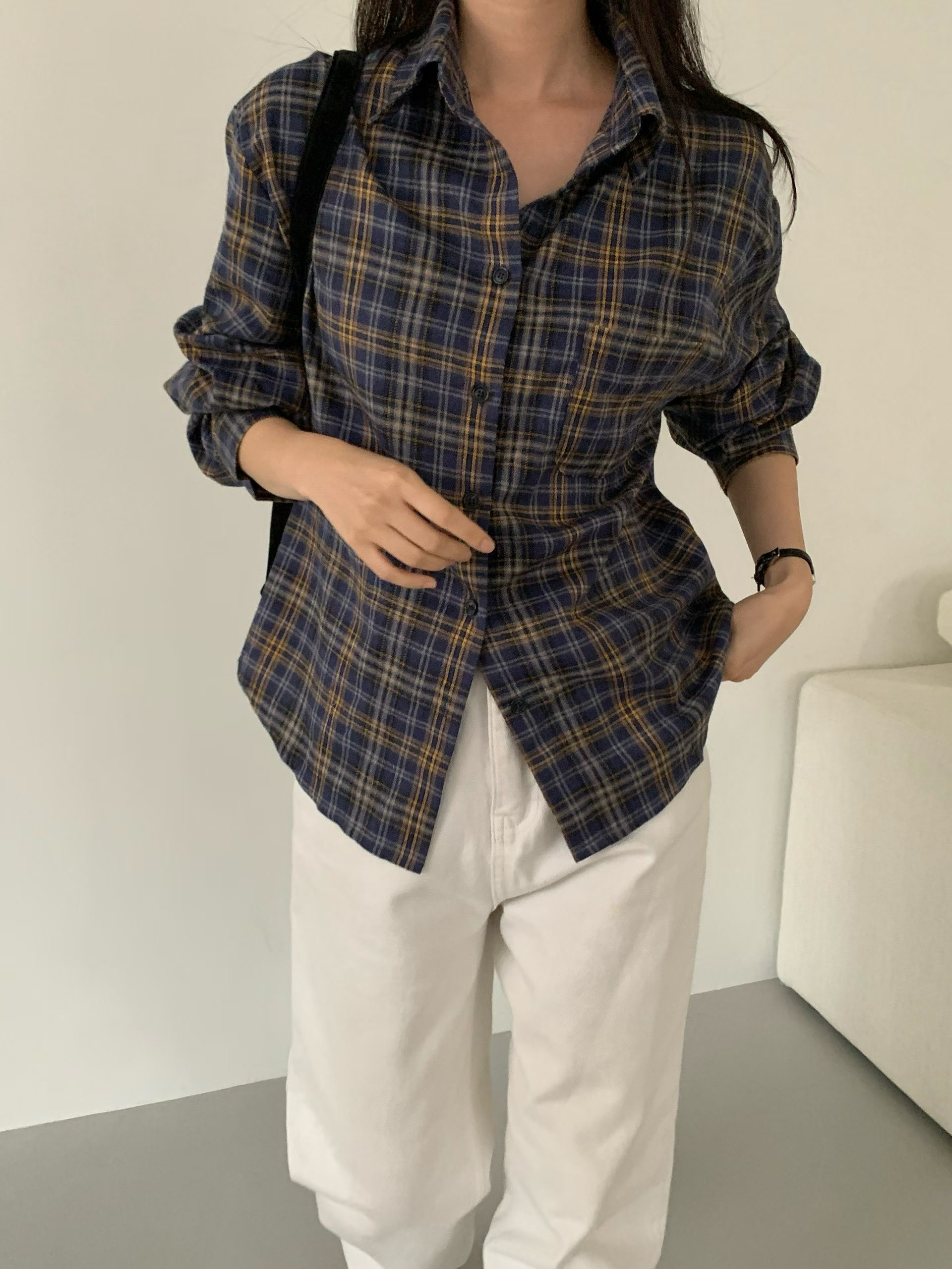 COMMA-콤마-T東大門㊣直郵女士新款25秋冬職業襯衫蕾絲衫COMMA襯衫/蕾絲衫圖色3