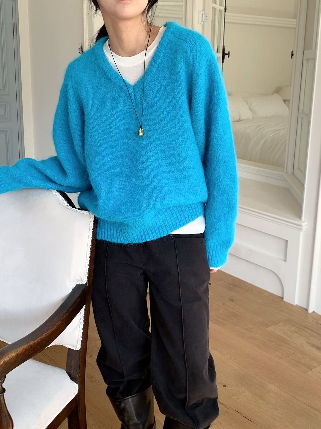 T.BLOSSOM東大門㊣實拍女士新款熱賣真品時尚職業人氣針織衫T.BLOSSOM針織衫