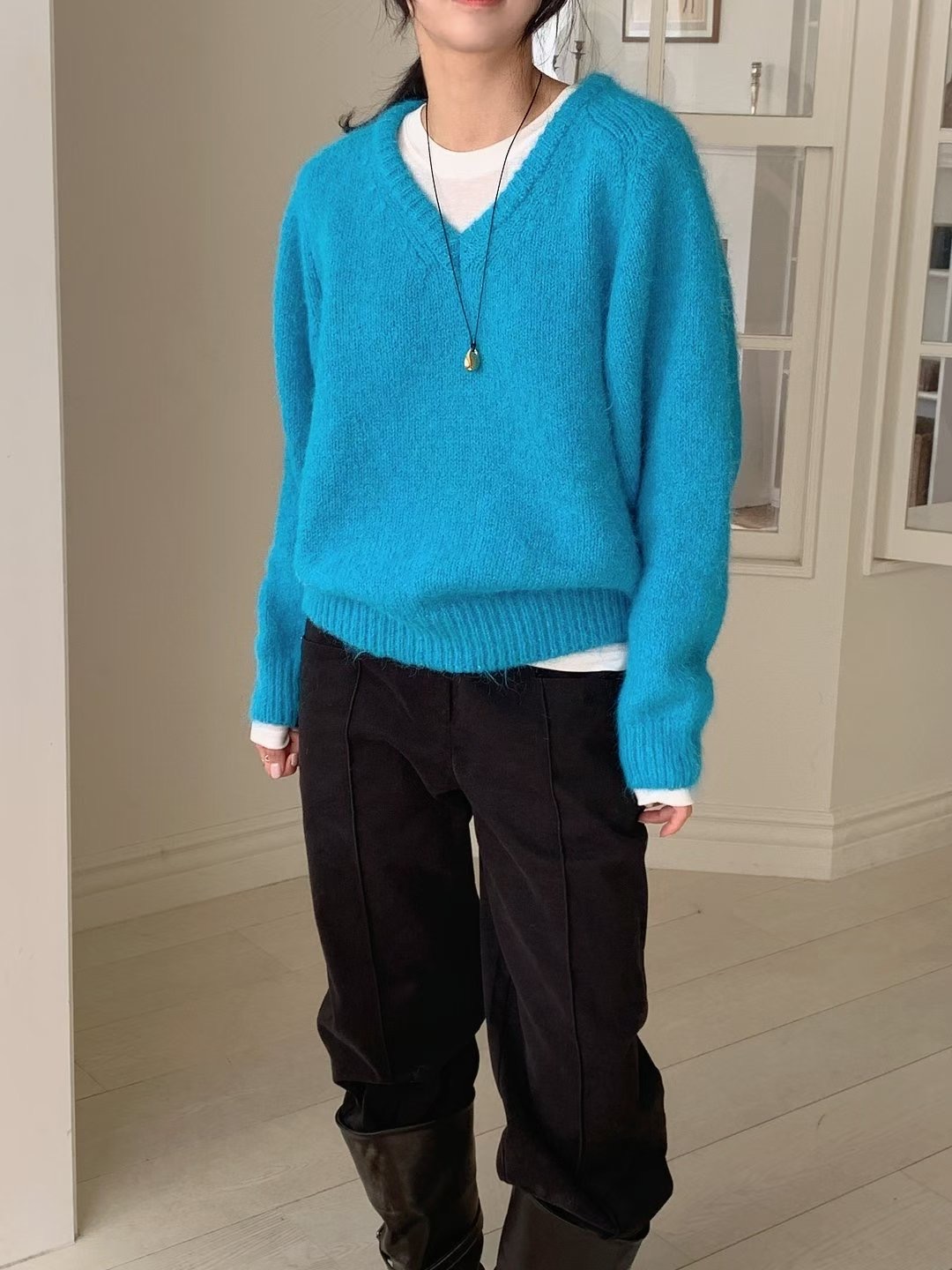 T.BLOSSOM東大門㊣實拍女士新款熱賣真品時尚職業人氣針織衫T.BLOSSOM針織衫圖色1