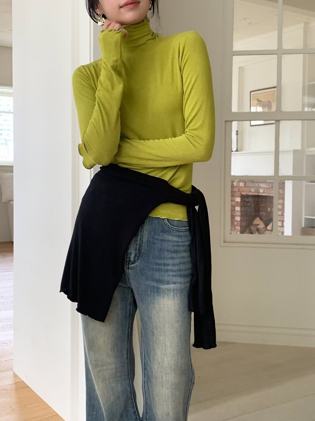 T.BLOSSOM東大門㊣代購女士新品熱賣人氣真品25秋冬長袖T恤T.BLOSSOM長袖T恤圖色2