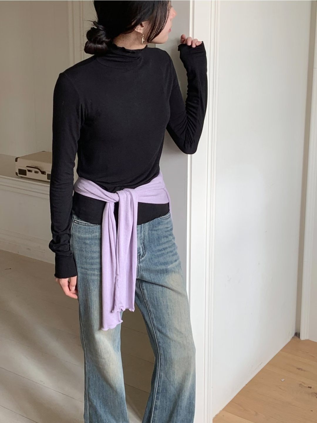 T.BLOSSOM東大門㊣代購女士新品熱賣人氣真品25秋冬長袖T恤T.BLOSSOM長袖T恤圖色3