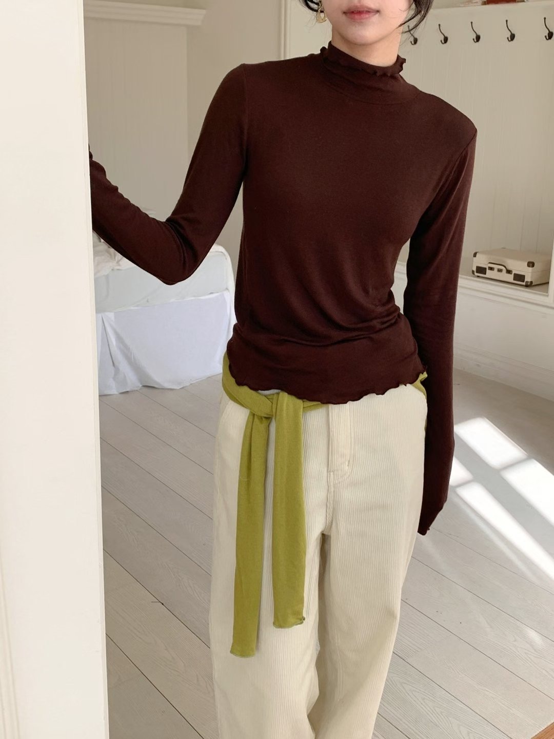 T.BLOSSOM東大門㊣代購女士新品熱賣人氣真品25秋冬長袖T恤T.BLOSSOM長袖T恤圖色7