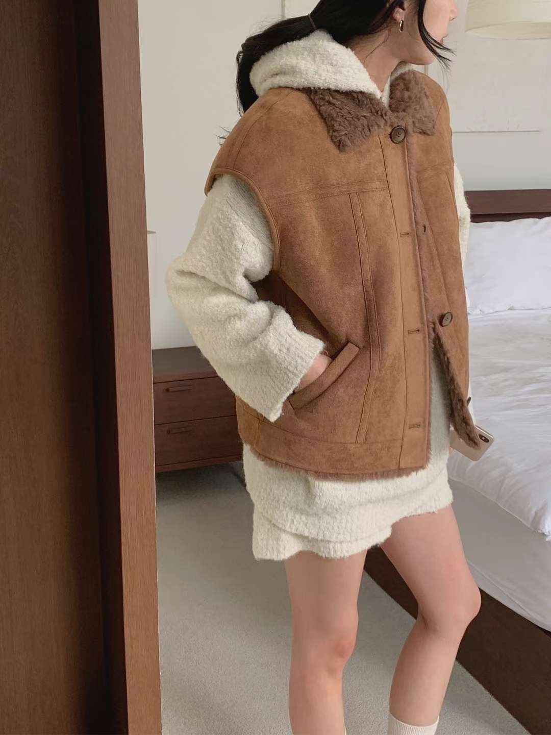 T.BLOSSOM東大門㊣實拍女士新款25秋冬真品休閑推薦熱賣馬甲T.BLOSSOM馬甲