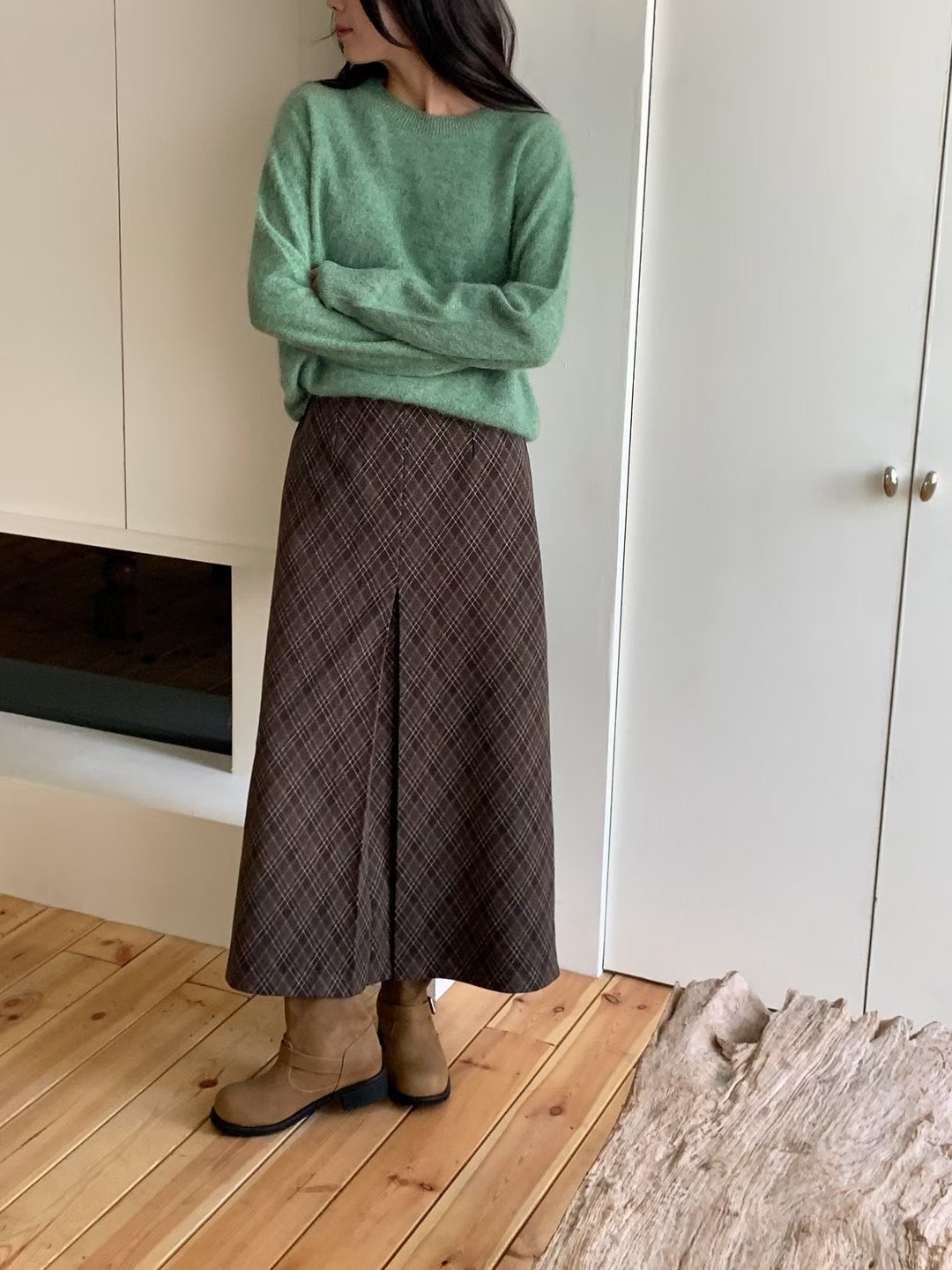 T.BLOSSOM韓國直郵㊣女裝新品職業熱賣人氣時尚25秋冬長裙T.BLOSSOM長裙